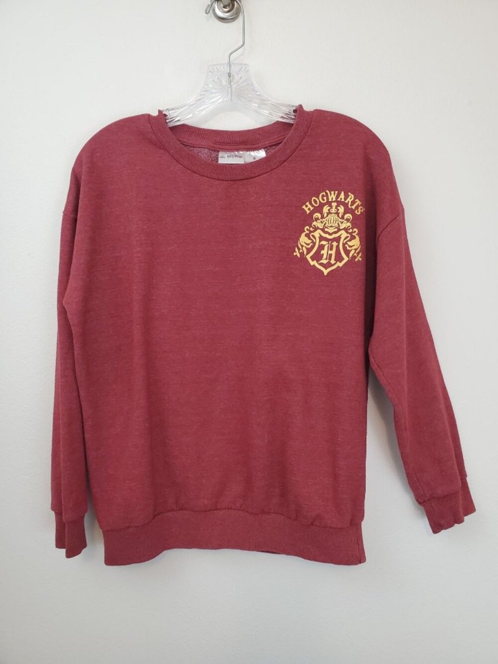 Harry Potter heathered maroon and gold Marauder's Map quote sweatshirt